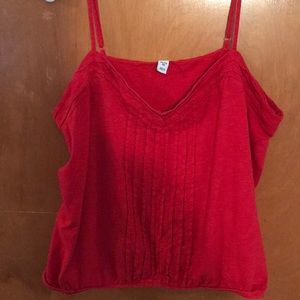 Old navy Red spaghetti strap tank top